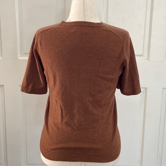 Pure Collection Chestnut Cashmere Top - Picture 2 of 4